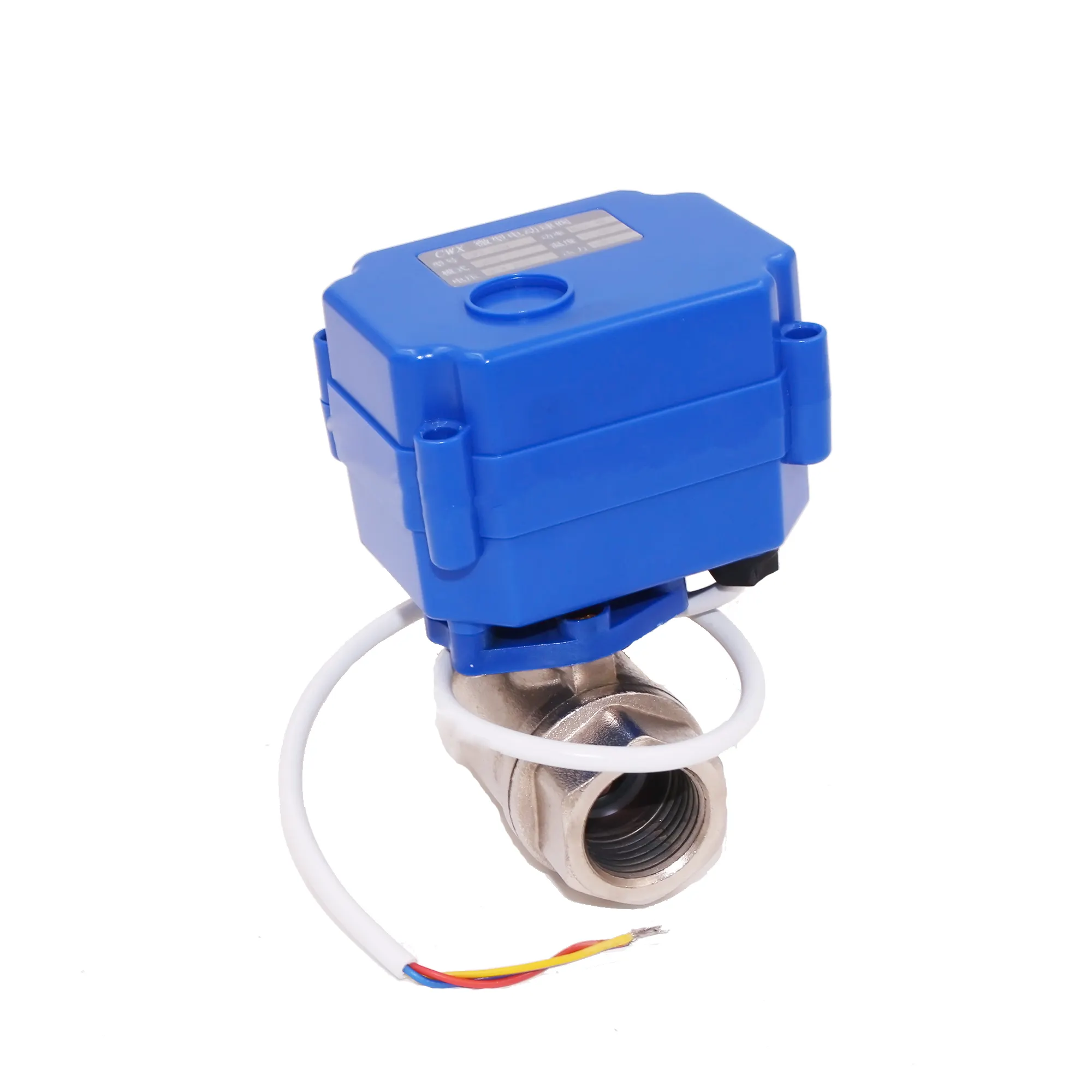 CWX-series 2-way full port 3/4" 24VDC motorized ball valve with RoHS PASS for water drinking system