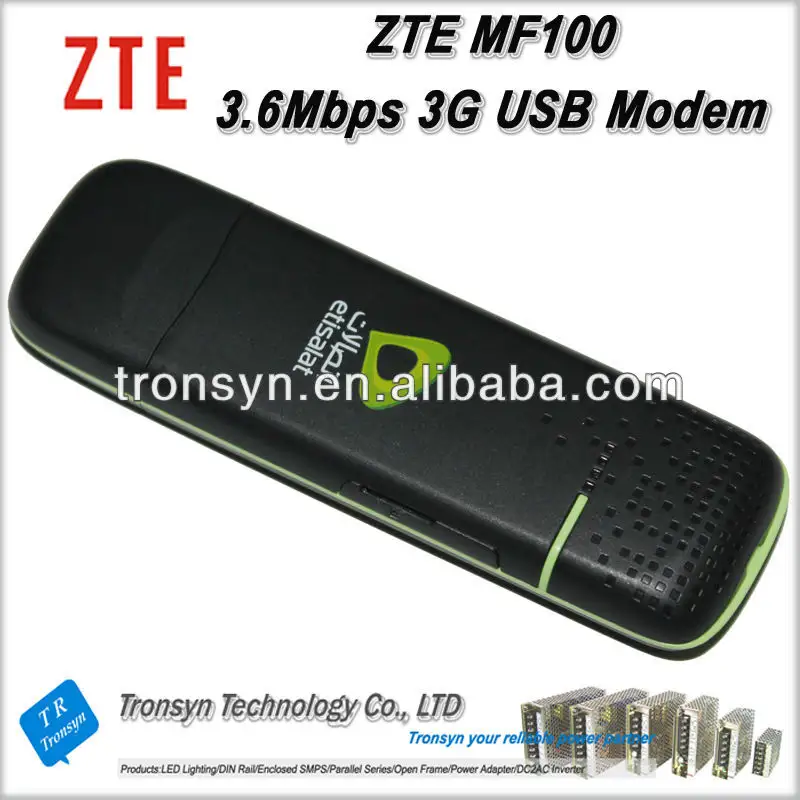 الأصلي فتح HSDPA 3.6Mbps ZTE MF100 الجيل الثالث 3G اللاسلكية مودم USB