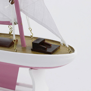 Regalo de Cumpleaños Único para Niña, Modelo de Yate de Madera PS17 ROSA Personalizado, Barco Artesanal, Decoración Marítima para el Hogar, Juguete de Barco para la Habitación de la Niña - Product Image 6
