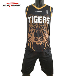 China manufacture custom dry fit fabric sublimation uniform full polyester sublimated basketball uniform - Product Image 1