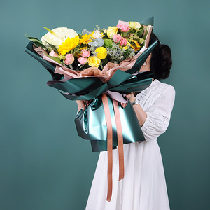 Nhà Sản Xuất New Coming Kim Loại Thiết Kế Màu Hoa Bao Bì Giấy Cho Quà Tặng - Product Image 3