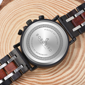 นาฬิกาข้อมือผู้ชายรุ่นใหม่ OEM Relogio Masculino นาฬิกาโครโนกราฟแบบกำหนดเอง สปอร์ต แฟชั่น ธุรกิจ หรูหรา ไม้ สแตนเลสสตีล เครื่องญี่ปุ่น <span class=keywords><strong>Miyota</strong></span> 44 มม. - Product Image 5