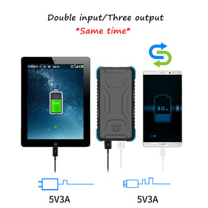 Ad alta capacità 20000mah impermeabile banca di potere <span class=keywords><strong>a</strong></span> buon mercato prezzo colorato <span class=keywords><strong>batteria</strong></span> esterna caricatore del telefono con luce <span class=keywords><strong>a</strong></span> LED di tipo portatile - Product Image 3