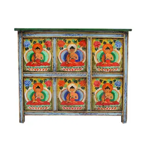 Hand bemalte tibetische Möbel des antiken Wohnzimmers Chinas