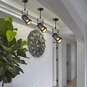 Led Spot Lampen Decken leuchte <span class=keywords><strong>Vintage</strong></span>-Stil für Innen beleuchtung schwarz Pendel leuchte Down light Scheinwerfer für Esszimmer Bekleidungs geschäft - Product Image 5