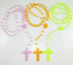 Colorful nylon plastic beads rosary