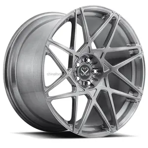 China manufacturer 1 piece forged alloy auto rims wheels 17 , 18 , 19, 20, 21, 22 forged rim 5x120 for customized for customized