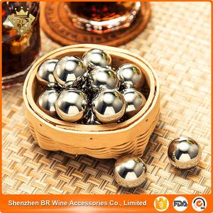 Popular bola de hielo cubo de acero inoxidable piedras del <span class=keywords><strong>whisky</strong></span> con bolsa de almacenamiento de terciopelo - Product Image 3