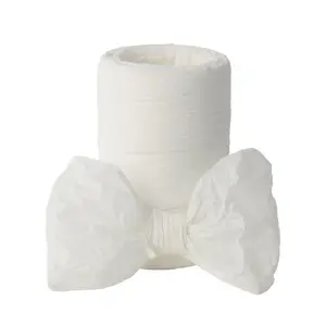 Witte kleur tissue papier raffia lint voor decoratie