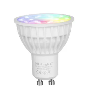 Milight FUT103 4W GU10 RGB + CCT بقيادة الأضواء 2.4G أدى لمبة إضاءة لاسلكي عن بعد الصمام مصباح AC100-240V