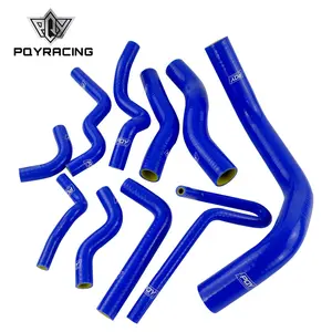 10 Buah Kit Selang Radiator Silikon Biru untuk Nissan Silvia 200SX 240SX S13 S14 S15 SR20DET PQY-LX1602C-QY