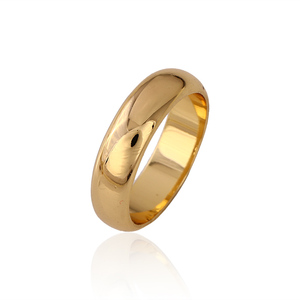 11204 Xuping 18k color oro <span class=keywords><strong>anillo</strong></span> <span class=keywords><strong>de</strong></span> <span class=keywords><strong>casado</strong></span> en típico estilo occidental con diseño sencillo para mujeres y hombres - Product Image 1