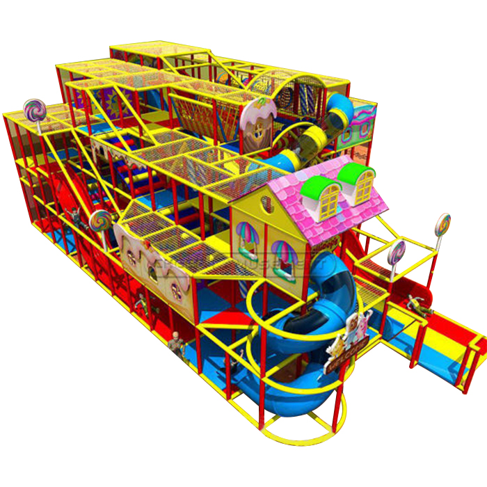 चीयर मनोरंजन कैंडी दुनिया थीम्ड बच्चों को इनडोर खेल का मैदान उपकरण