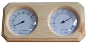 サウナルームアクセサリー木製デジタルサウナルーム壁木製温度計と湿度計 - Product Image 4