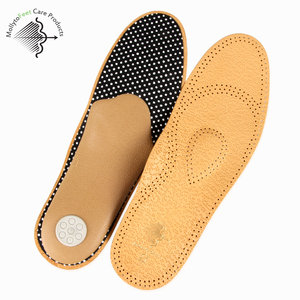 Semelles orthopédiques pour hommes et femmes semelle intérieure rembourrée en cuir matelassé - Product Image 3