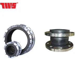 Flange ductile cast steel rubber bellows expansion flexible joint for pipe DN200