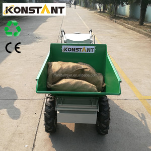 Vert Puissance Batterie Brouette De Puissance Électrique Mini Dumper KT-MD300EN avec 4WD Facile Turing - Product Image 2