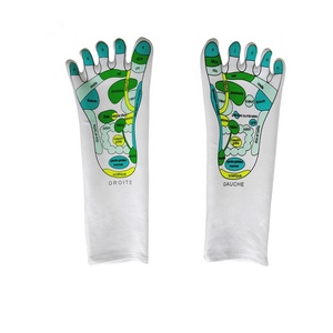 Chaussettes <span class=keywords><strong>de</strong></span> réflexologie plantaire à cinq doigts pour le yoga, avec chaussettes - Product Image 1