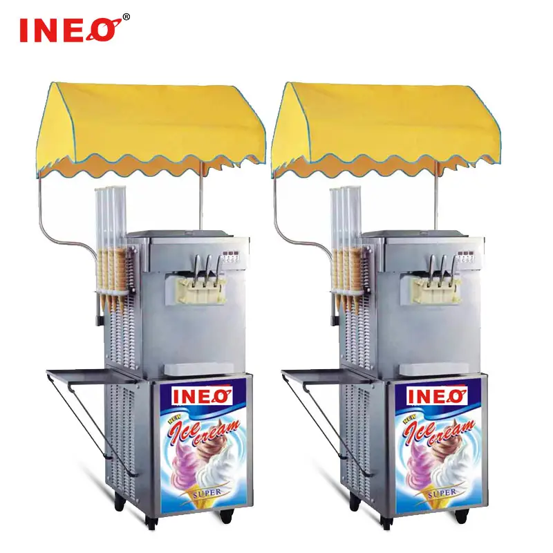 Машина для мягкого мороженого, профессиональная Коммерческая автоматическая машина для изготовления мороженого, 3 ароматизатора, машина для мягкого мороженого