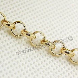 2015 de oro llena de <span class=keywords><strong>las</strong></span> <span class=keywords><strong>cadenas</strong></span> de joyería, la fabricación de joyas de oro de la cadena en rollo - Product Image 3