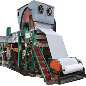 2-5t/d Paper Production Line Toilet Tissue Paper Making Machine From Wood Pulp Straw Cotton
