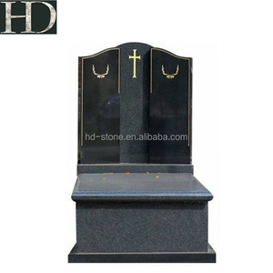 Chinese Black Granite Australian Style Tombstone Monument Cross <strong>Headstones</strong> With Different Shapes
