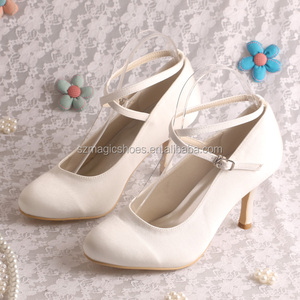 Tacco alto Delle Donne Pompa Le <span class=keywords><strong>Scarpe</strong></span> di Raso <span class=keywords><strong>Scarpe</strong></span> Da <span class=keywords><strong>Sposa</strong></span> 8 CENTIMETRI - Product Image 1