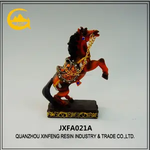 Résine Cheval Statue Animal Art Chinois Cheval Dernier Souper Sculpture Pour La Décoration De Bureau