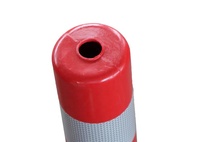 Poteau de signalisation routière flexible en PU de 75 cm, réflecteur de délimitation routière