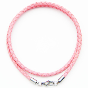 Collier en cuir Pu tressé avec fermoir mousqueton, ajustable et <span class=keywords><strong>moins</strong></span> <span class=keywords><strong>cher</strong></span>, chaîne à bijoux - Product Image 2