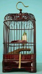 El yapımı ahşap oyma kuş kafesi antika asılı kuş kafesleri bambu ahşap kuş evi - Product Image 2