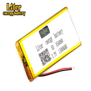 Plug 1.5-2 P 354080 Ultra-thin polymer lithium battery 1500 mah outdoor lighting 3.7 V equipment medical with ntc - Product Image 3