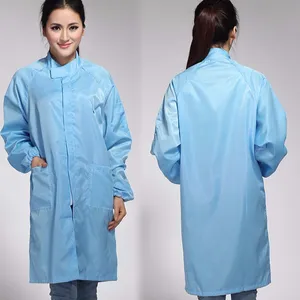 Esd Garment ESD Cleanroom Smock / Anti-static Grid Working Clothes / ESD Garment