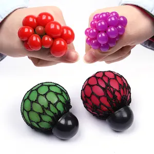 Factory Wholesale Cheap Grape Stress Relief Ball TPR Toy