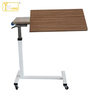 YKH013 hospital overbed table adjustable over bed table