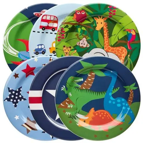 Kids Cartoon Design Melamine Kids Plates