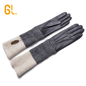 GL59 <span class=keywords><strong>guanti</strong></span> moda donna inverno <span class=keywords><strong>guanti</strong></span> lunghi in pelle <span class=keywords><strong>con</strong></span> dito Touchscreen - Product Image 6