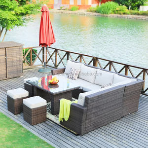 الجملة الرخيصة ذات نوعية جيدة أثاث للحدائق من الخيزران الخوص أريكة - Product Image 5