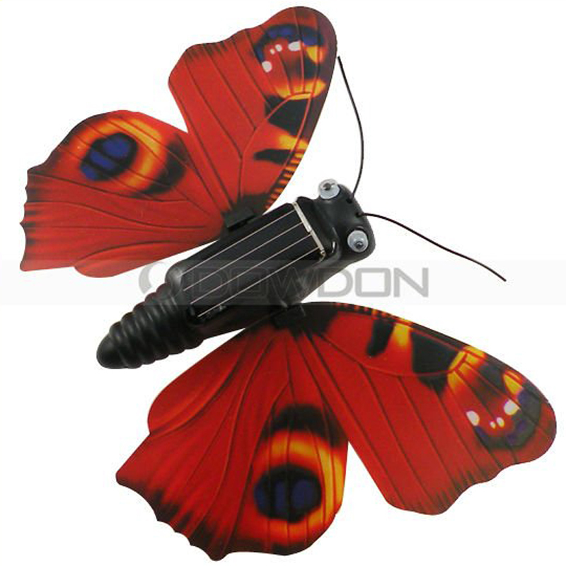Sunlight Solar Power Color Wing Child Love Live Toy Plastic Butterfly