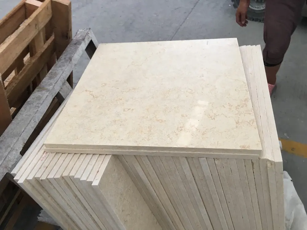 Marble Flooring Cheap Sunny Beige Polished Marble Tile For Floor