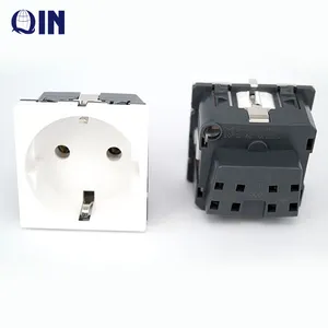 Tiêu Chuẩn Đức 45*45 Mét Single Port Power Cắm 250V Treo Tường Vde Ổ Cắm 77210