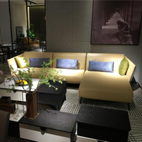 Modulares Holzmöbel-Set Günstiges Armlehnen-Sofa und Bett mit abnehmbarer Abdeckung für das Wohnzimmer Wohnzimmer Schlafzimmer Apartment-Sofa