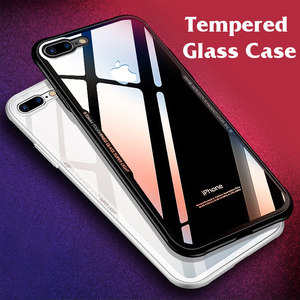 Uslion — <span class=keywords><strong>coque</strong></span> en verre trempé pour <span class=keywords><strong>iPhone</strong></span>, étui de luxe pour <span class=keywords><strong>iphone</strong></span> 7, 8, 8 plus <span class=keywords><strong>x</strong></span>, 2018 - Product Image 1