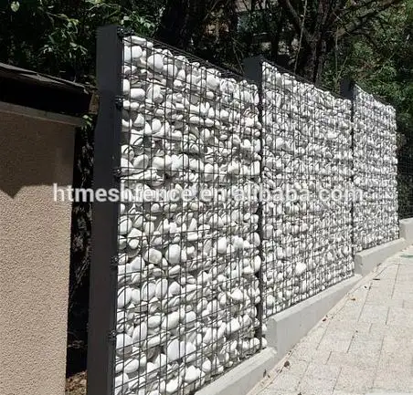 Newly designed powder coated welded decorative gabion wall,welded gabion retaining wall,welded gabion wall cages