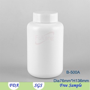Pet <strong>500</strong> ml White <strong>Bottle</strong> Packing Tablet Pharmaceutical <strong>Plastic</strong> <strong>Bottle</strong> - Product Image 2