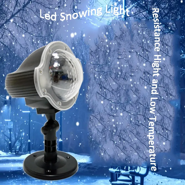 Kerst Led Sneeuw Licht Projector Sneeuwvlokken Effect Night Lamp Home Garden Xmas Party Decor Holiday Party Effect Licht