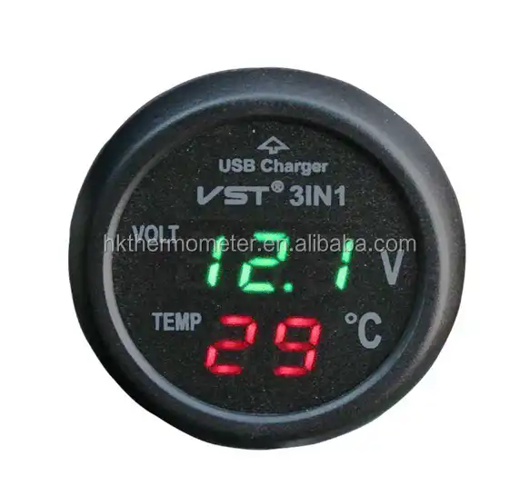 led usb car thermometer wireless