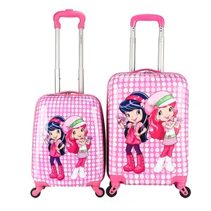 모조리 squar 가방-새로운 패션 트롤리 가방 어린이 만화 abs pc 어린이 학교 가방 여행 수하물 어린이 여행 가방