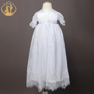 Abiti da bambino abbigliamento Boutique agile completo in pizzo abiti da battesimo per bambini 0-18m - Product Image 2