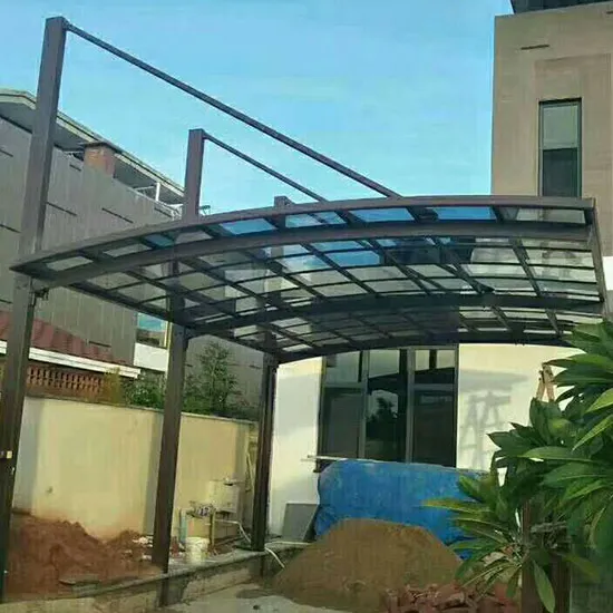 आधुनिक ब्रैकट गेराज एल्यूमीनियम Carports के लिए पॉली कार्बोनेट छत के साथ थोक